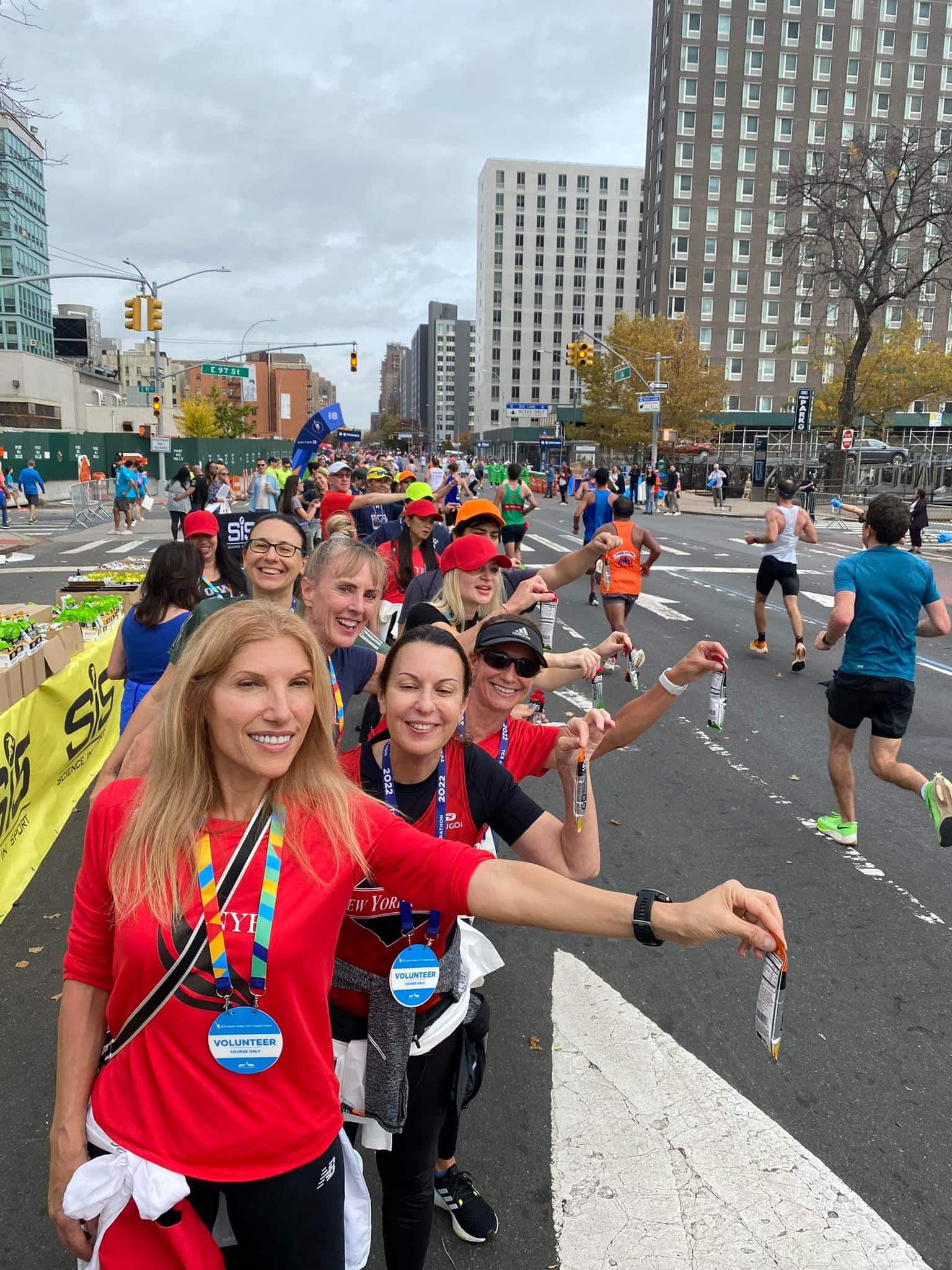 Volunteer for the Flyers' Gel Station for the NYC Marathon