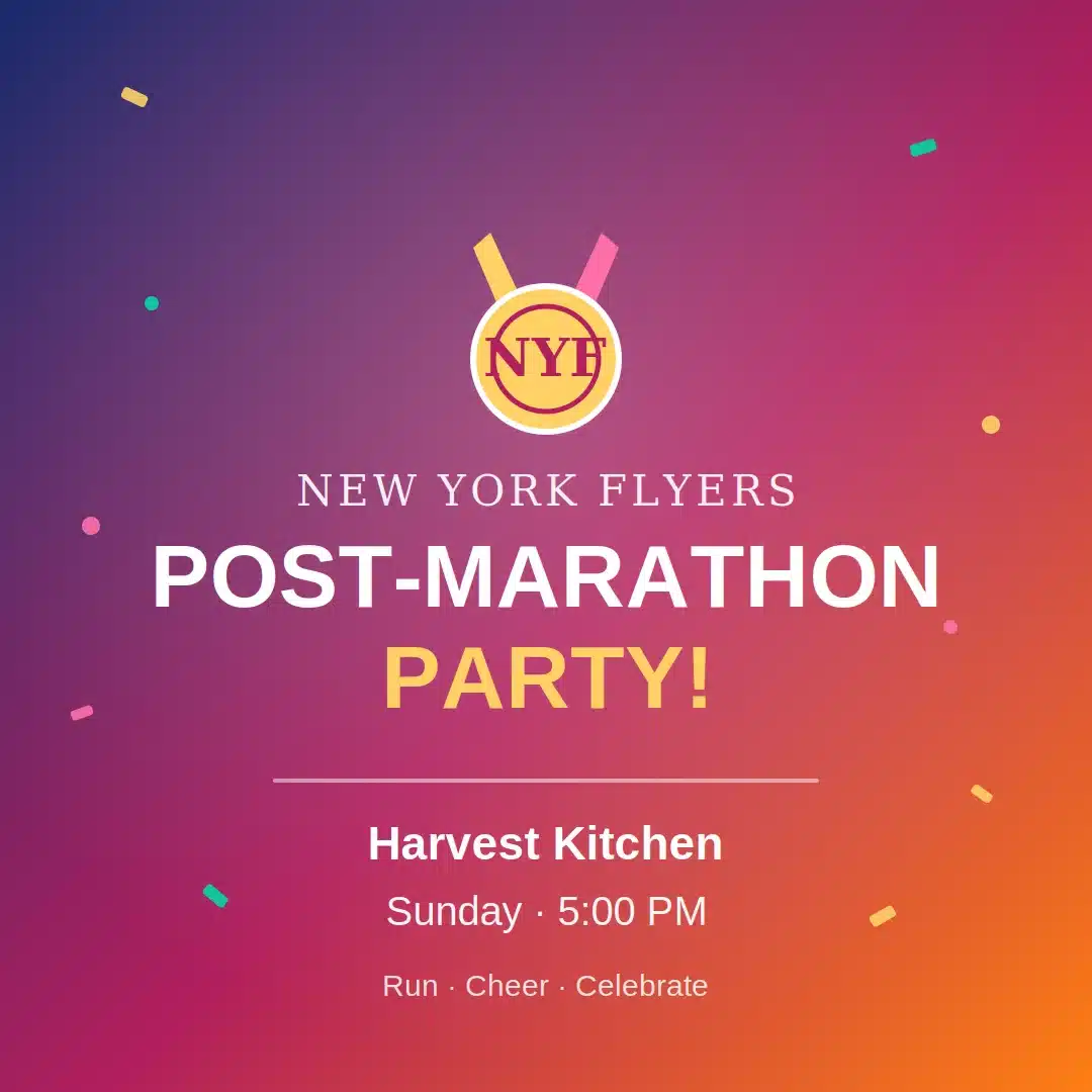 Post-Marathon Party at Harvest Kitchen